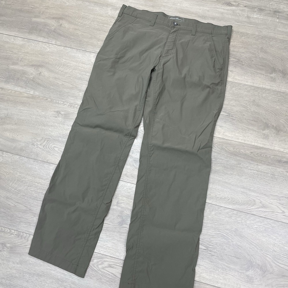 Eddie Bauer Travex Pants Men's Sz 36x32 Brown Outdoor Hike